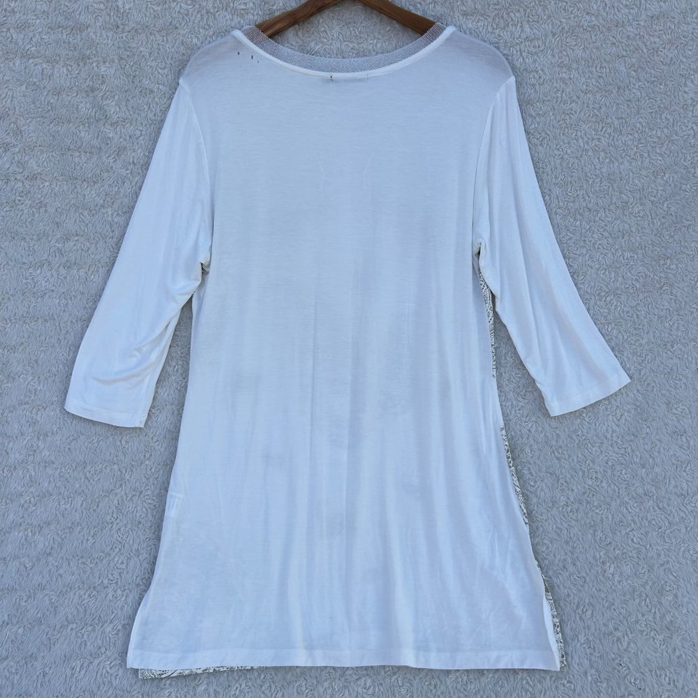 Tesoro Moda Paisley Embellished Tunic‎ Dress Bohemian Style Size M - Picture 4 of 6